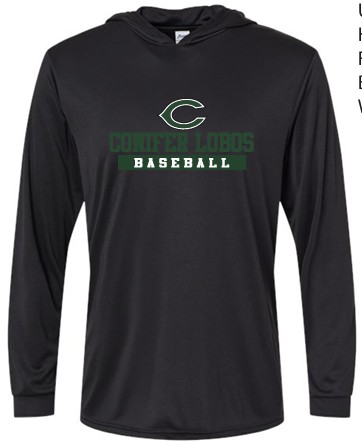 Black Long-Sleeve Hooded Tee merchandise photo